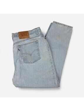 Levis 522 90s  Light wash high rise tapered mom jeans waist 38"
